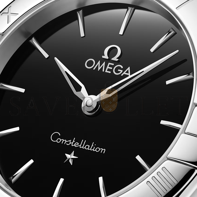 0me*ga constellation 28 mm, steel on steel 131.10.28.60.01.001
